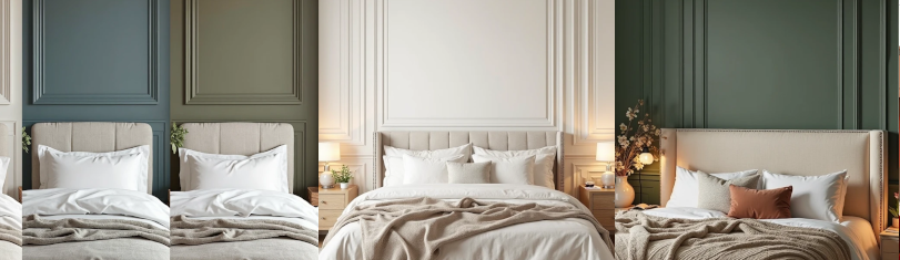 Boiserie no quarto: charme e profundidade que acolhem