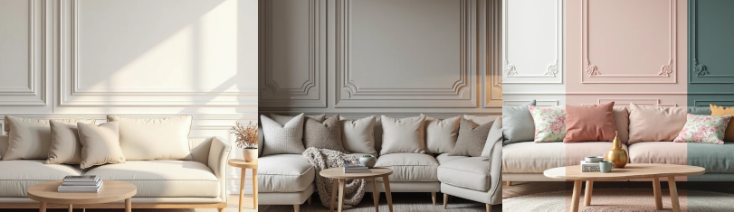 Boiserie na sala: charme, aconchego e sofisticação em um detalhe