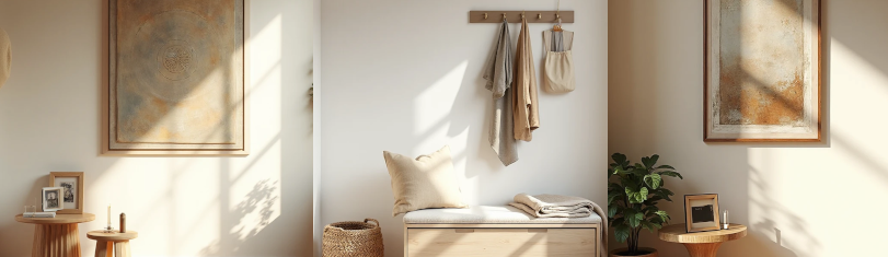 Soluções práticas e charmosas para hall de entrada pequeno