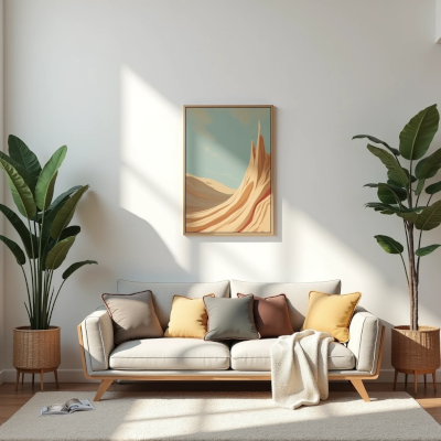 Ambiente atualizado com novos elementos de cor e arte, transmitindo sensação de renovação e alinhamento com a fase atual.