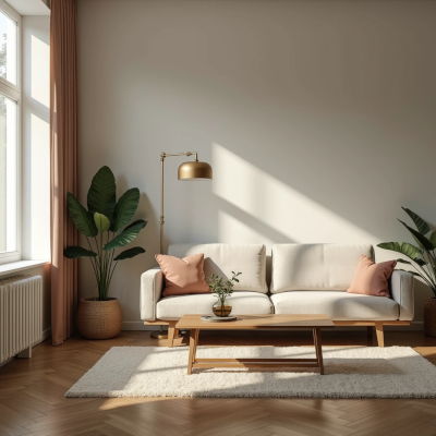 Sala com objetos cotidianos dispostos de forma repetitiva, transmitindo sensação de rotina automática.